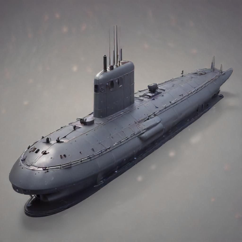 3D submarine Model
